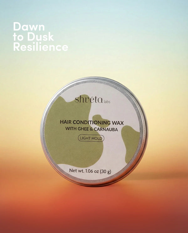 Hair Conditioning Wax With Ghee & Carnauba (Light Hold)